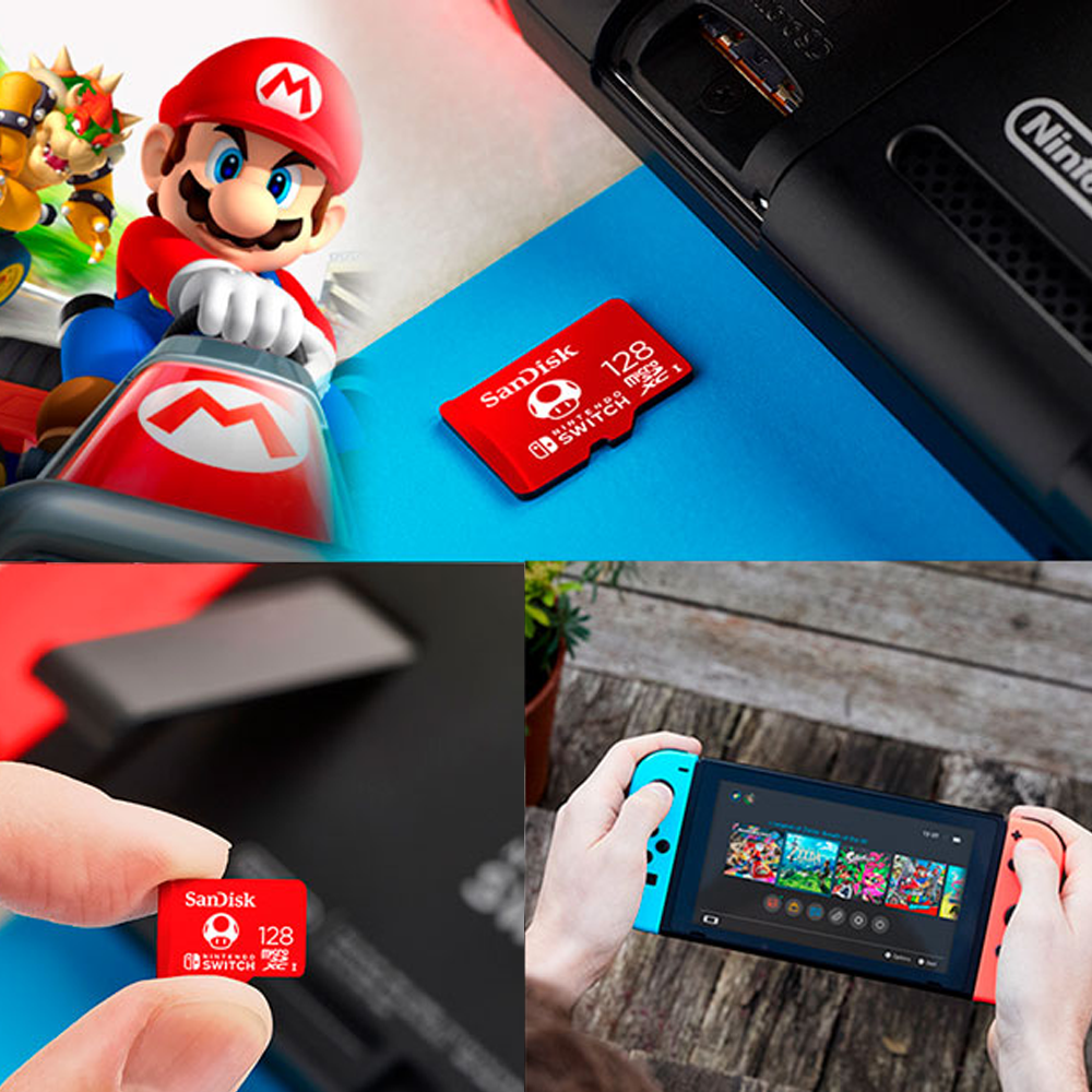 SanDisk Memoria 128GB MicroSDXC para Nintendo Switch™ - Mario