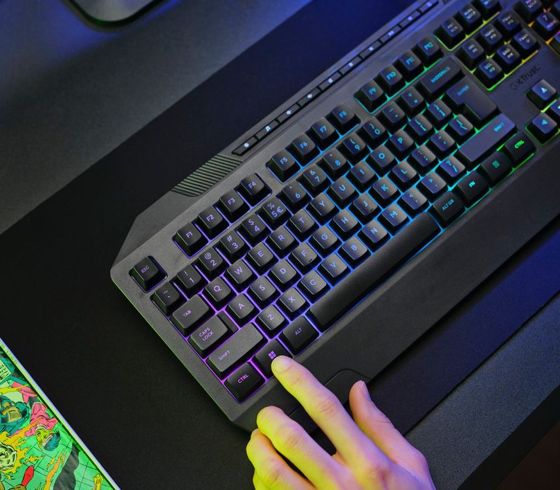Trust Teclado Gamer Alámbrico GXT 836 Evocx - Negro | pc Factory