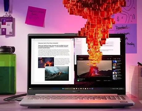 Notebook Gamer LOQe Gen 10 Ryzen 7 Lenovo 83S00001CL Enfoque en los puertos laterales (USB y Jack de audio), pensados para un acceso rápido a periféricos esenciales.