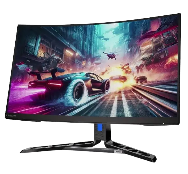 Vista frontal de monitor curvo Lenovo Legion R32qc-30 